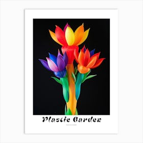 Bright Inflatable Flowers Poster Peacock Flower 2 Art Print