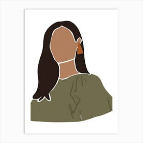 Portrait Of A Woman 1 Art Print