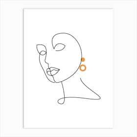 Face Of A Woman Art Print