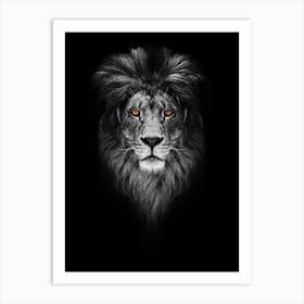 Lion Head Art Print