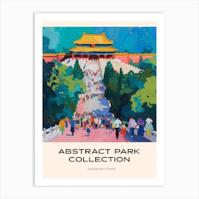 Abstract Park Collection Poster Jingshan Park Beijing China 1 Art Print