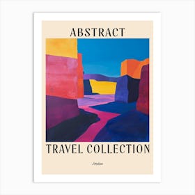 Abstract Travel Collection Poster Jordan 2 Art Print