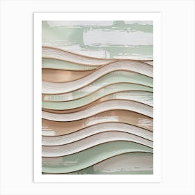 Wavy Wall Art Art Print