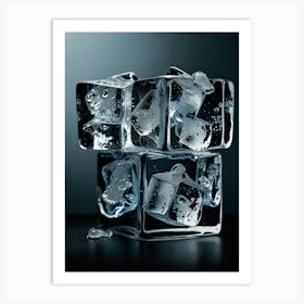 Ice Cubes Art Print