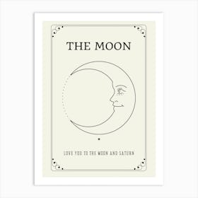 The Moon Print | The Sun and Moon Print Art Print