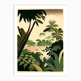 Cayman Islands Rousseau Inspired Tropical Destination Art Print