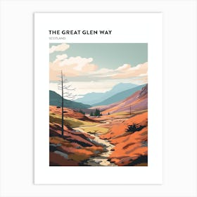 The Great Glen Way Scotland 8 Hiking Trail Landscape Poster Art Print