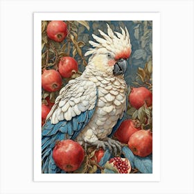 Cockatoo With Pomegranate Art Print