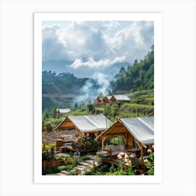 Hut In The Mountains Art Print