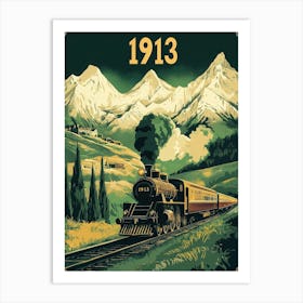 Aihrgdesign A Vintage Travel Poster For The Orient Express In 280ef1f2 E767 4704 823a 9042aaa8357b 2 Art Print