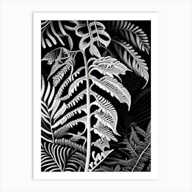 Mother Fern Linocut Art Print