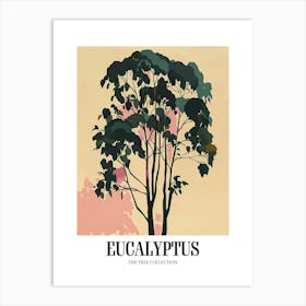 Eucalyptus Tree Colourful Illustration 1 Poster Art Print