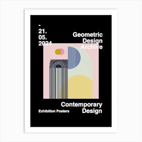 Geometric Design Archive Poster 26 Art Print