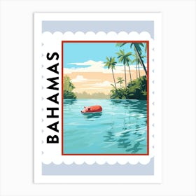 Bahamas Travel Stamp Poster Art Print