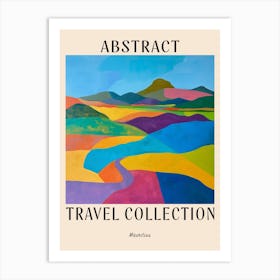 Abstract Travel Collection Poster Mauritius 4 Art Print