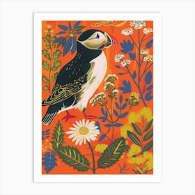 Spring Birds Puffin 2 Art Print