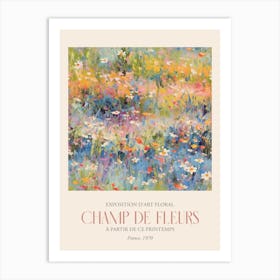 Champ De Fleurs, Floral Art Exhibition 17 Art Print