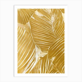 Gold Leaf 13 Art Print