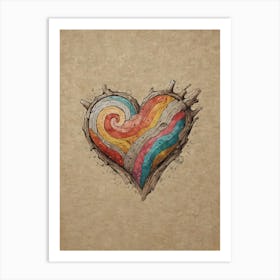 Heart Of Gold 5 Art Print