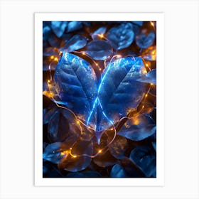 Heart Shaped Leaves Art Print