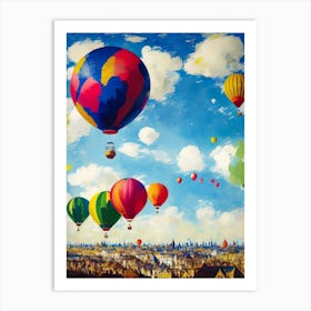 Hot Air Balloons Art Print