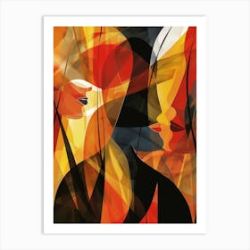 Abstract Of Women Art Print