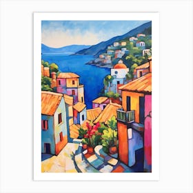 Cinque Terre Italy 1 Fauvist Painting Art Print