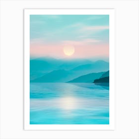 Calm Water In Turquoise Art Print