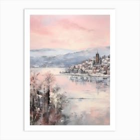 Dreamy Winter Painting Inverness United Kingdom 3 Art Print