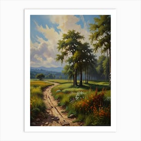 Path in the countryside Art Print