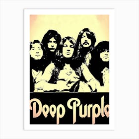 deep purple hard rock band music 3 Art Print