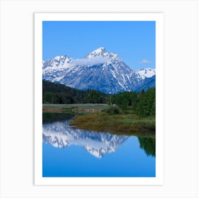Wyoming Mountains Reflected Art Print
