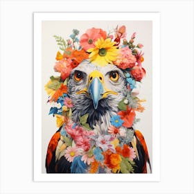 Bird With A Flower Crown Harrier 2 Art Print