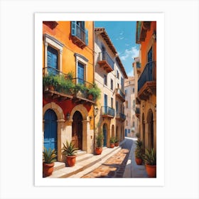 Street In Spain Art Print