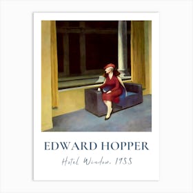 Edward Hopper Hotel Window Art Print