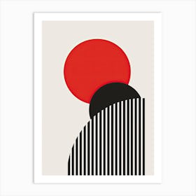 Roseau Harmony Minimalist Bauhaus Art Print