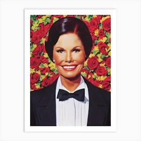 Mary Tyler Moore Illustration Movies Art Print