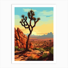 Joshua Tree In Grand Canyon, Nat Viga Style (1) Art Print