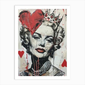 Queen Of Hearts Art Print