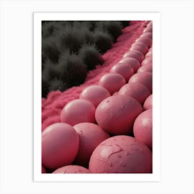 Pink Balls Art Print