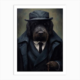 Gangster Dog Black Russian Terrier 2 Art Print