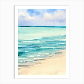 Bantayan Island Beach 2, Philippines Watercolour Art Print