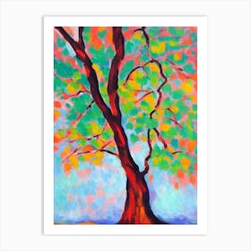 Box Elder tree Abstract Block Colour Art Print