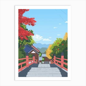 Takayama Japan 1 Colourful Illustration Art Print