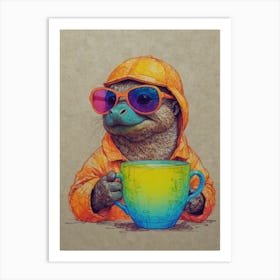 Otto The Sloth Art Print