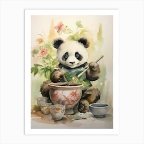 Panda Art Crafting Watercolour 3 Poster