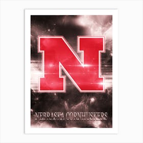 Nebraska Cornhuskers Art Print