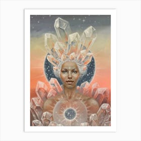 Crystal Woman Art Print
