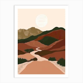 Desert Road 2 Art Print