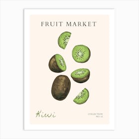 Fruit Market Kiwi Art Print